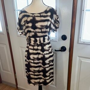 Periphery Stylish Black and Cream Women's Dress